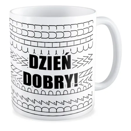 Kubek UKRYTY PRZEKAZ Dzień dobry
